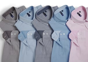 PR238 PR338 Stripe Oxford Shirts Stack 2