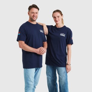 UNISEX CLASSIC CLASSIC STRETCHR BEARER T SHIRT NAVY Model 01 5026