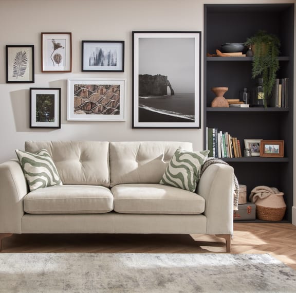 Mateo Large Standard Back Landscape WHITE MEADOW