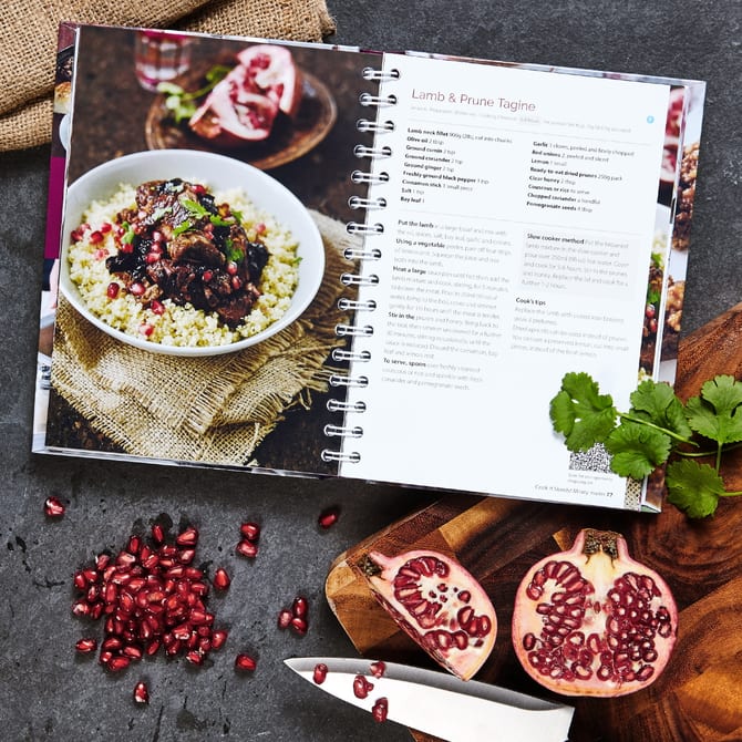 3258 cook book page 76 lamb tagine pomegranate