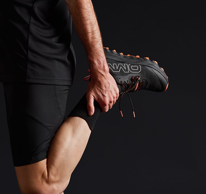 Ankle Stretch Male Black Shoe