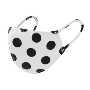BLACK POLKA DOT BONDED MASK
