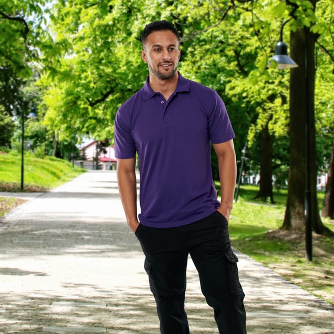 Outdoor General OWW 4077 ROKWEAR ACTIVE POLO SHIRT PURPLE 01