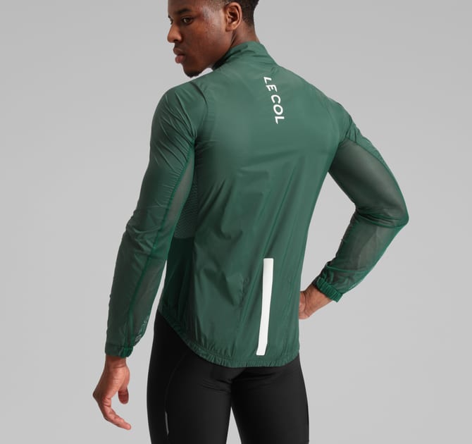 Pro Wind Jacket Forest Green Crop Back