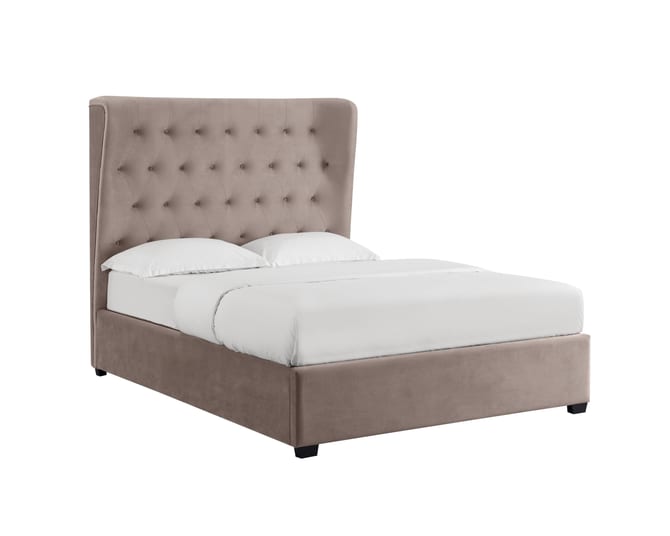Sophia Upholstered Ottoman Storage Bed Frame Steel Grey 2 Maxfield Beds 25002