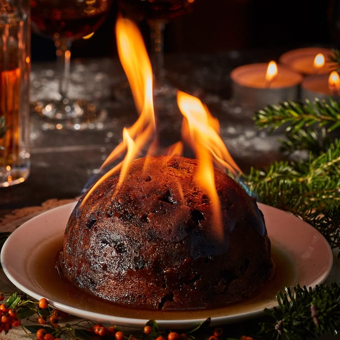 XMAS PUDDING LIT crop