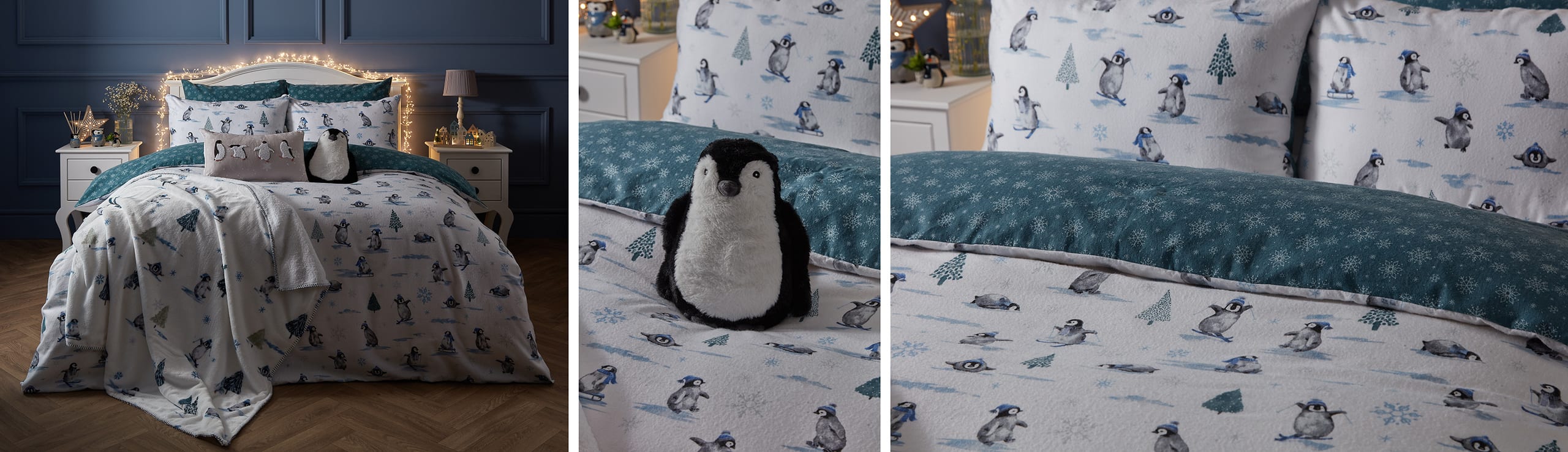 Nordic penguin landscape